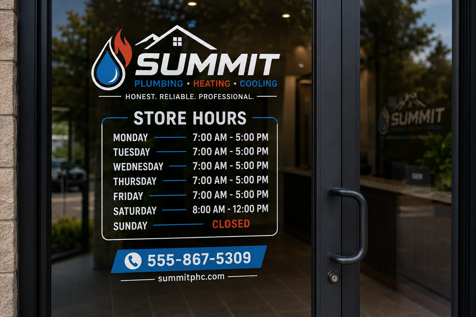 Custom High Gloss & White Vinyl Car Door Decals - Weather Proof