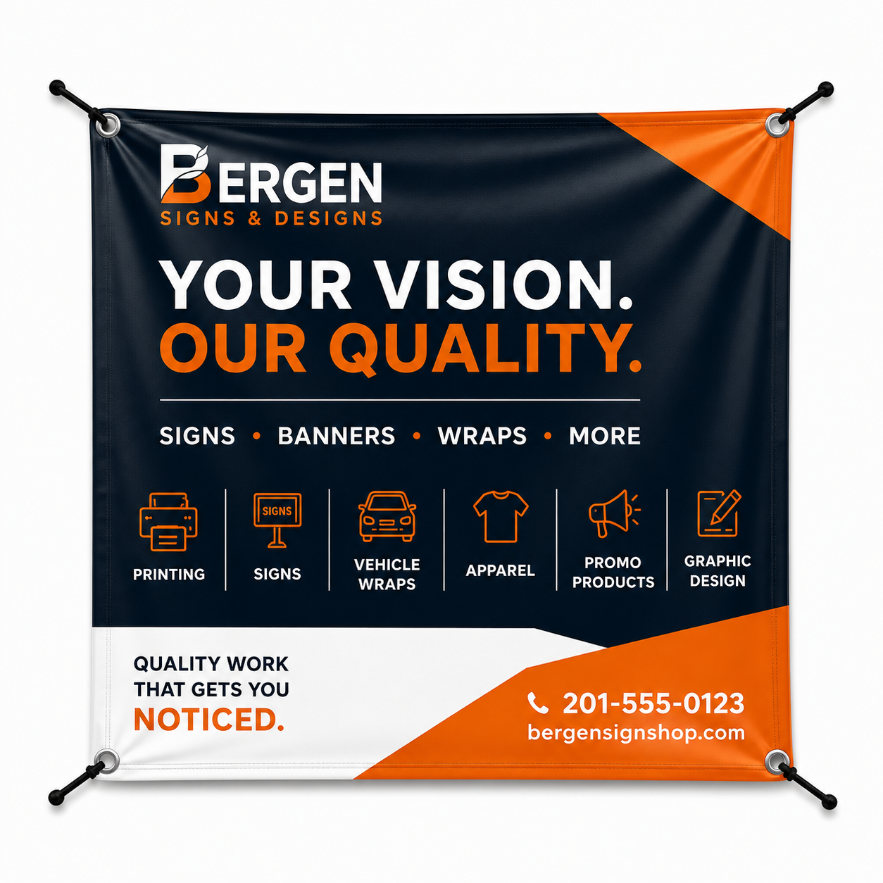 Custom Matte Finish Vinyl Banner Indoor/Outdoor