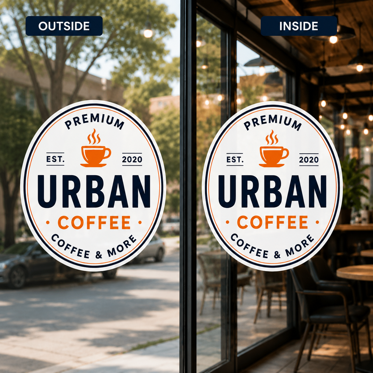 Double Sided Window Decal