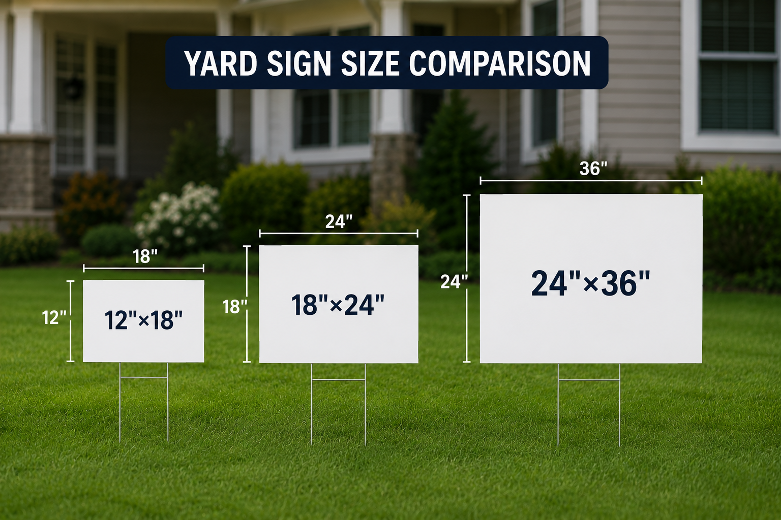Standard Business Yard Signs