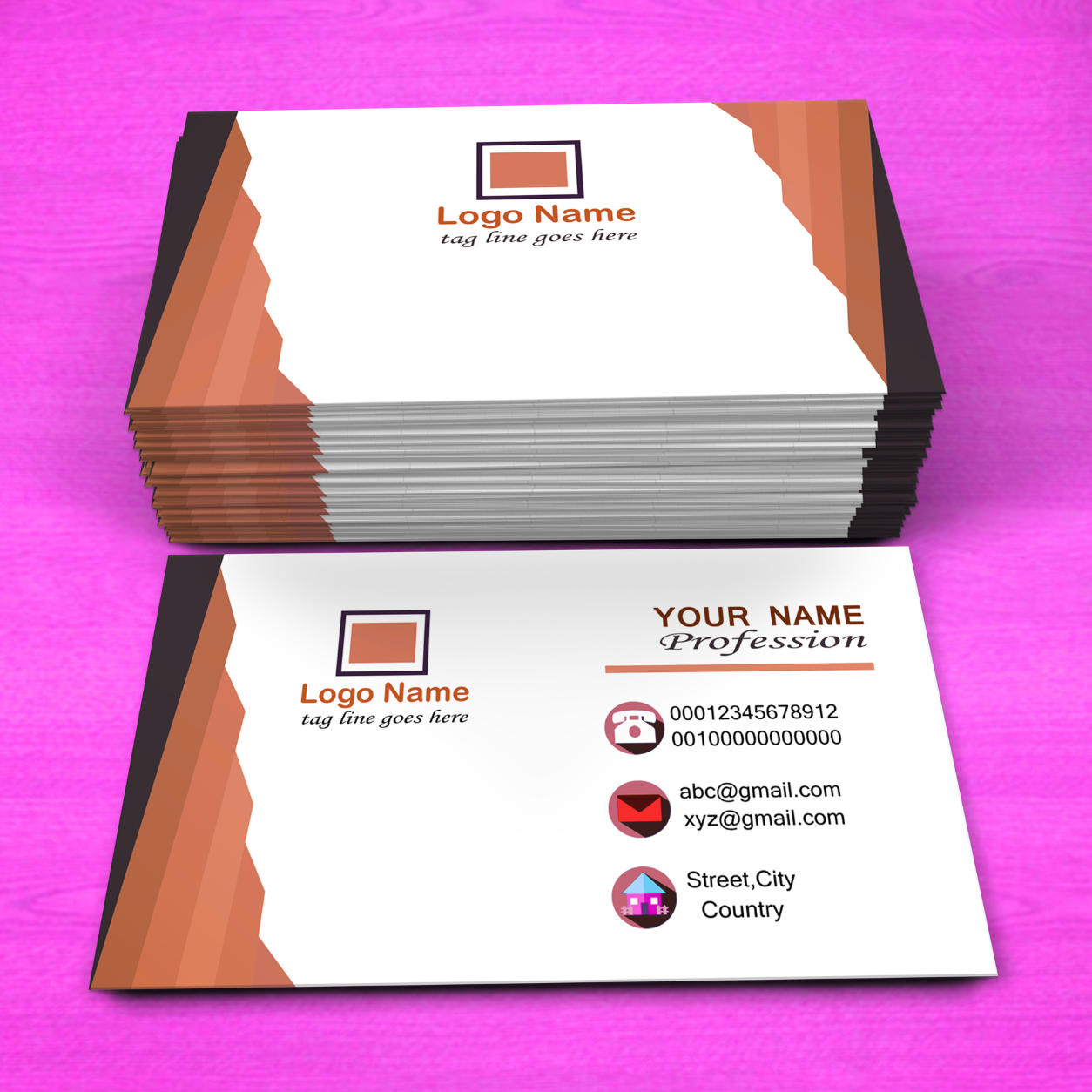 3.5" × 2" Standard Business Cards